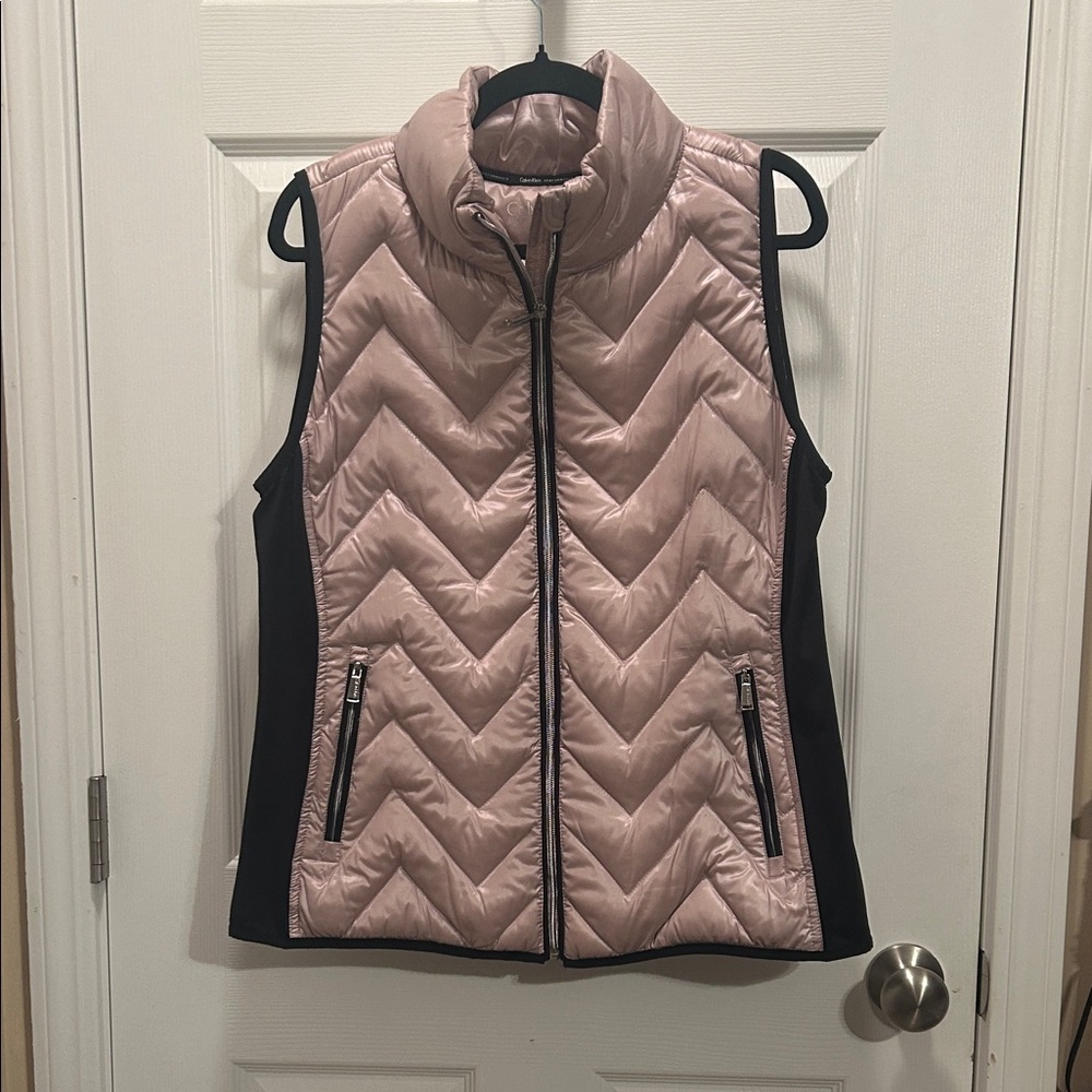 Calvin Klein Pink and Black Performance Vest
